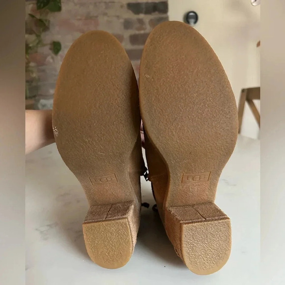 UGG Corinne Suede Boot Chestnut Size 9-SH08 - Picture 8 of 14